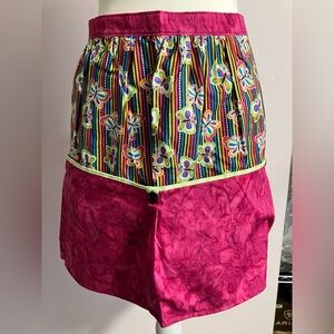 Handmade Women’s Apron, Butterflies/Tie Dye, Multicolored